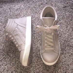 Tan high tops-barely worn!